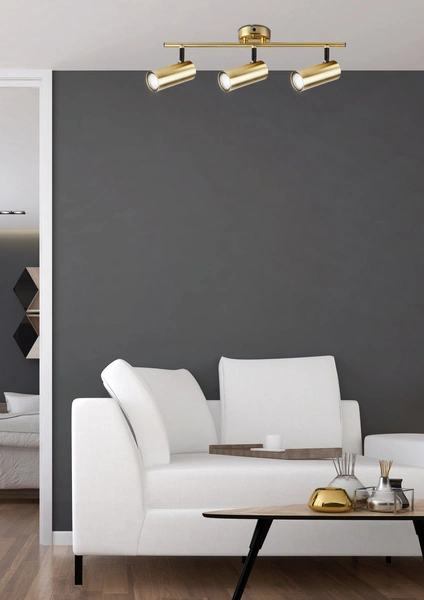 Lampa ścienna/sufitowa COLLY, 93-01733, mosiądz, 3x15W GU10