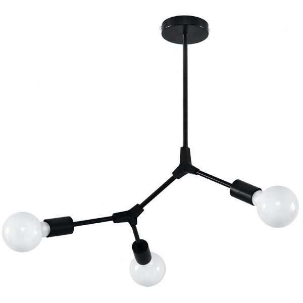 Lampa sufitowa PLATO 3 SL.0708 czarna 3xE27