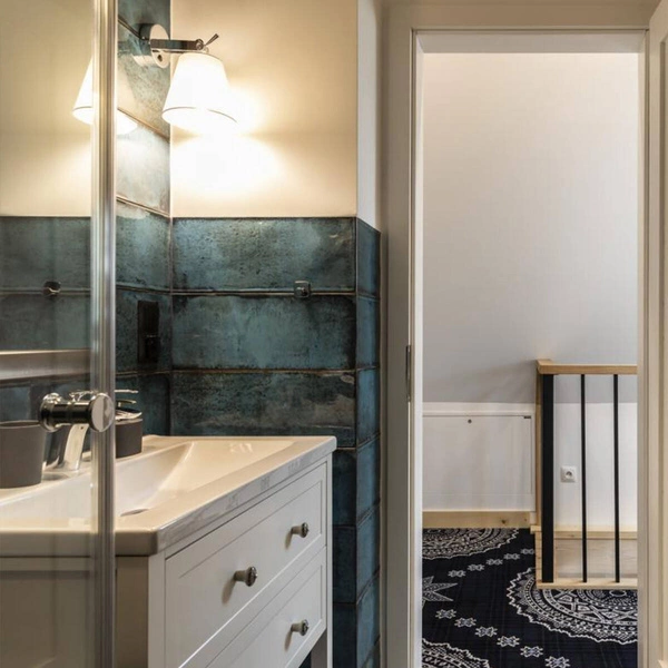 Kinkiet BALI, chrom/biały, 1x40W E14