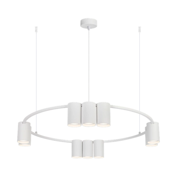 Lampa wisząca (koło) GENESIS WHITE 10xGU10