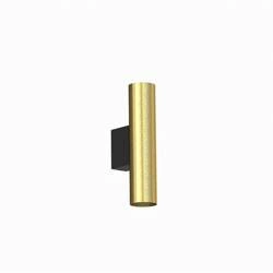 Kinkiet FOURTY WALL 18cm miniGU10 | mosiężny/czarny 10754