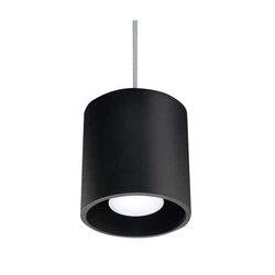 Lampa wisząca Sollux ORBIS 1 aluminium Czarna 12W LED, SL.0051