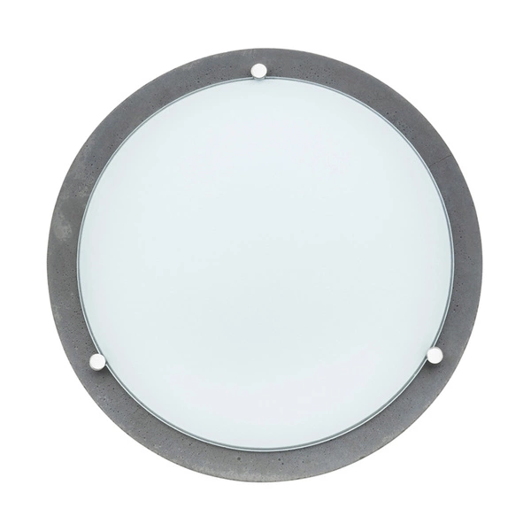 Lampa Sufitowa Rocky 3xE27 Max.40W Szary Beton/Białe Szkło 4754236