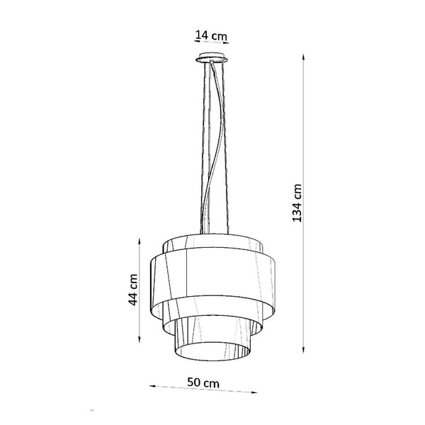 Żyrandol REFLEXION 50, SL.0831, biały, 5x60W E27