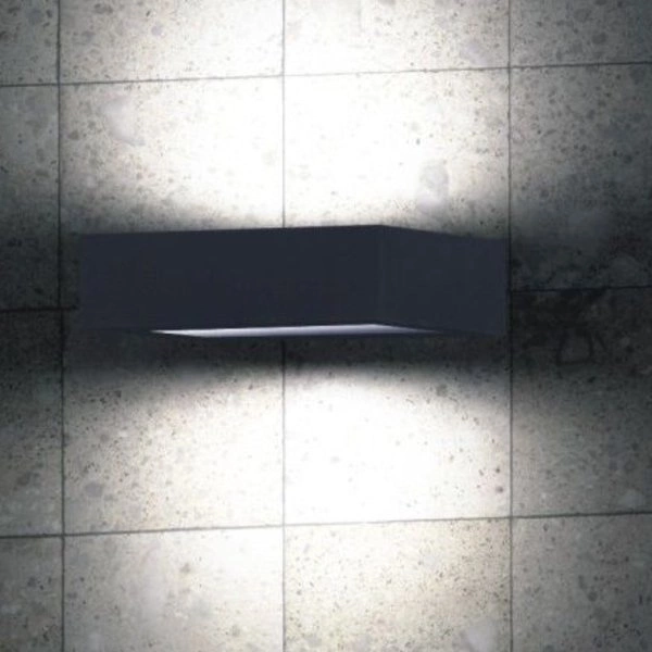 Nowoczesny kinkiet zewnętrzny LED Form YB19504 | ciemny popiel