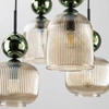 SOPHIA GREEN COGNAC LAMPA WISZĄCA 8XE14