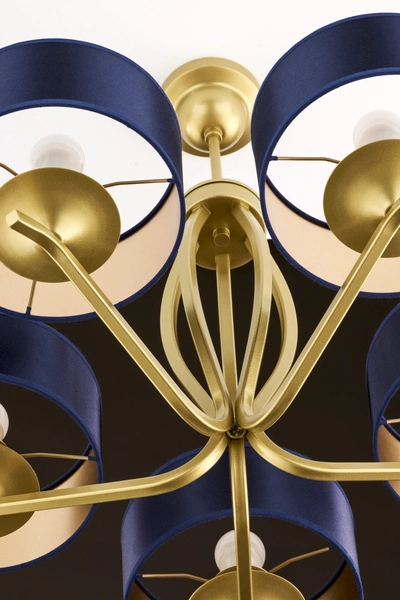 Klasyczny Żyrandol KASZMIR wys. 58cm 5xE27 15W IP20 | złoty połysk