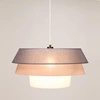 Lampa Wisząca Amar 1xE27 Max.60W Czarny Metal/Przezroczysty Kabel PCV/Grafitowo-Różowo-Biały Klosz Tkaniny 160970104