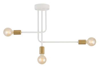 Lampa Sigma GINO 3 plafon biały złoty 32381
