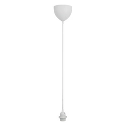 Zestaw do lampy wiszącej DELUX E27 60W Metal | Biały