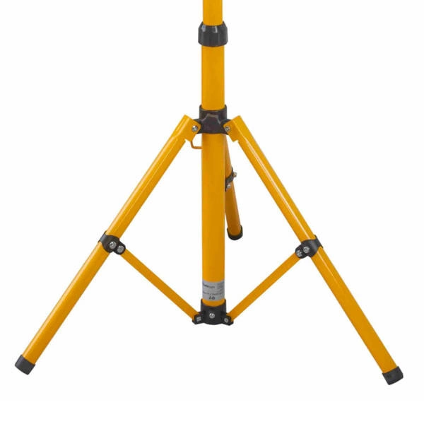 Statyw na 2 oprawy do warsztatu budowę na naświetlacz 180cm | żółty