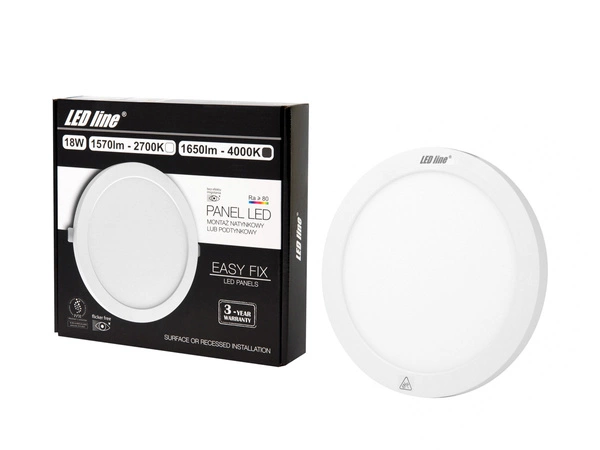 Panel LED line® EasyFix 18W 1650lm 4000K biała dzienna