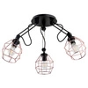 Lampa druciak DARTH BLACK miedź III 65cm