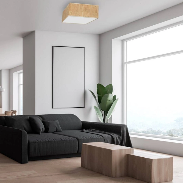 Lampa sufitowa CORK, MLP7517, biały/korkowy, 2x40W E27