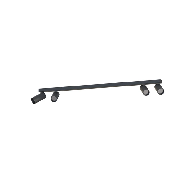 Lampa sufitowa FOURTY IV miniGU10 dług.78cm szer.4cm | Czarny 10739