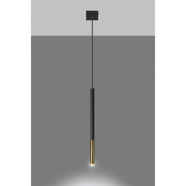 Lampa wisząca MOZAICA 1 SL.0891 czarny/złoty 1xG9