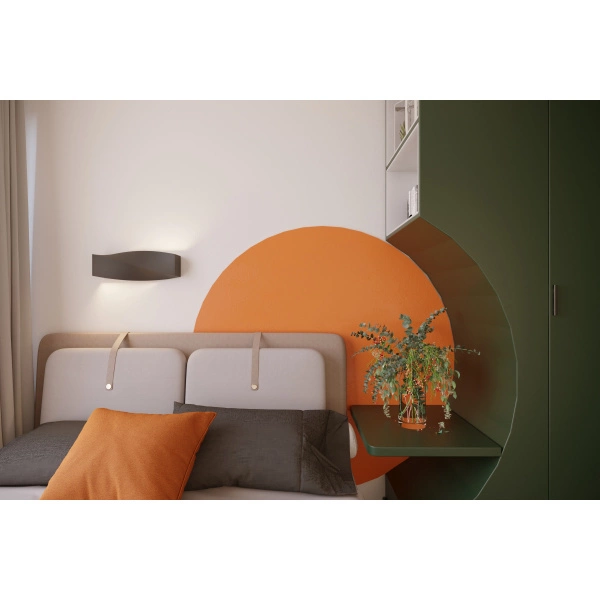 Kinkiet ceramiczny SIGMA SL.0869 szary 1xE27