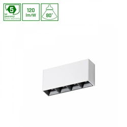 MINI28 ALLDAY INSPIRE ONE DARK LIGHT 80st CZARNY 830 17W 230V 280mm BIAŁY