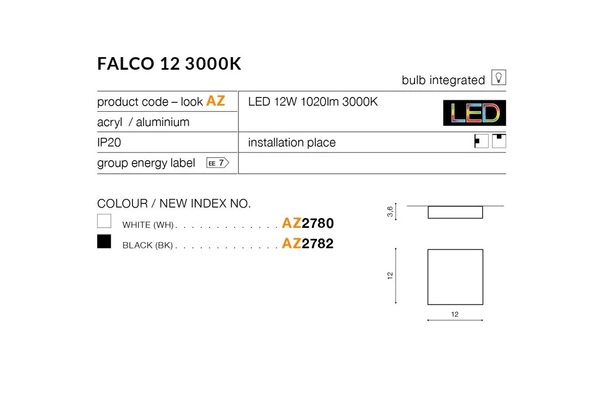FALCO 12 4000K WHITE