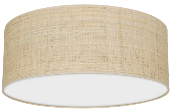 Lampa sufitowa MARSHALL, MLP7487, 40 cm, biały/rattan, 2x60W E27