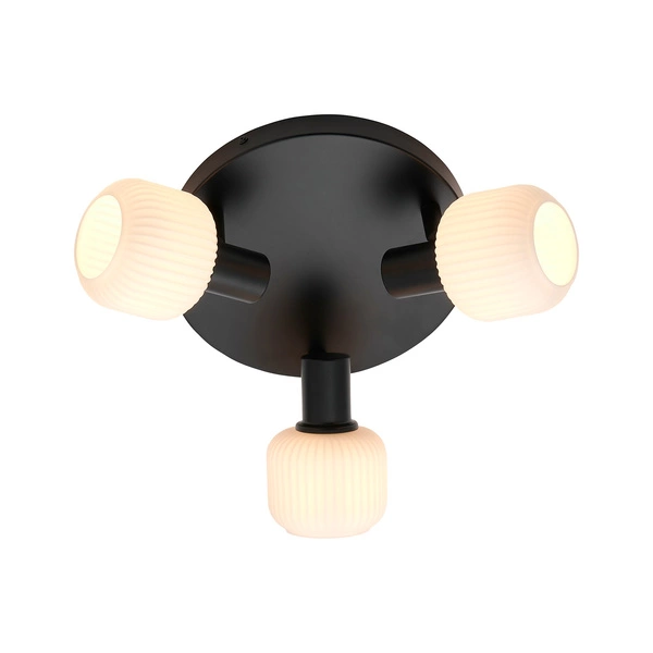 Lampa sufitowa MILFORD E14 Szkło | Czarny