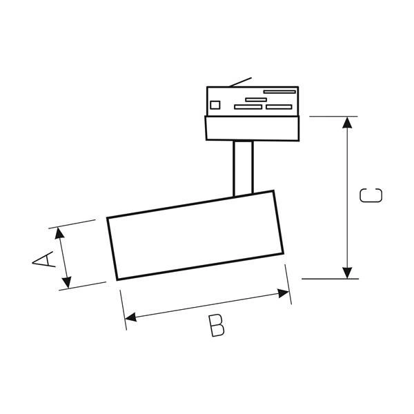 MDR BRANTA 940 19W 230V 36st Black DIM