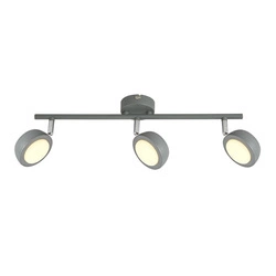 Lampa sufitowa MILD listwa, 3x6W LED, szary/chrom, barwa ciepła 3000K, 93-66541