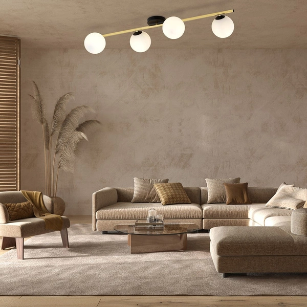 Lampa sufitowa Emibig SPLENDI 4 BL OPAL 1248/4