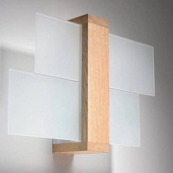 Kinkiet FENIKS 1 drewno kolor naturalne drewno 15W LED, SL.0077