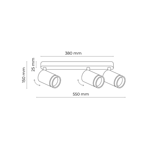 JET WHITE 3*GU10 6915