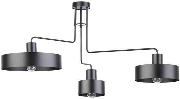 Nowoczesna lampa sufitowa VASCO 3 czarny 31553