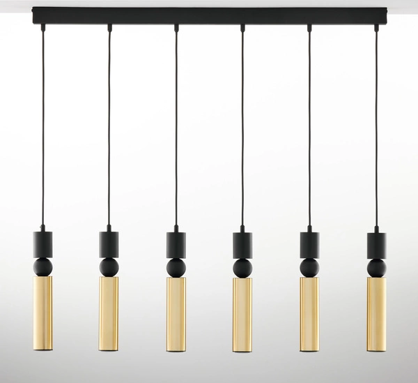 Nowoczesna Lampa wisząca ALAS wys. 120cm 6xG10 14W IP20 | Złoty