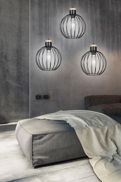 Lampa wisząca Emibig BARBADO 3 Czarny 754/3