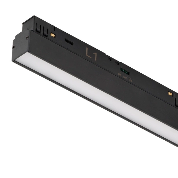 ALFA SAGA TRACK MAGNETIC 2LINE CORNER A 24W CCT SWITCH DIM BK