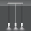 Lampa wisząca Emibig FUMIKO 3 WH/CHROME 814/3
