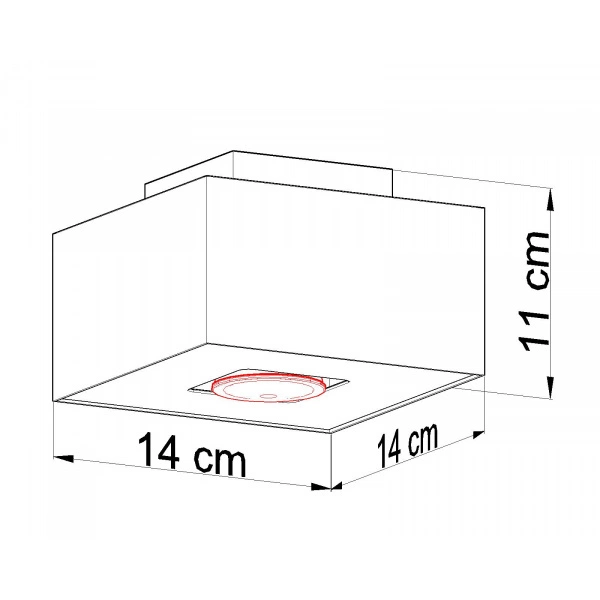 Nowoczesny plafon MONO 1 SL.0066 Biały 1xGU10