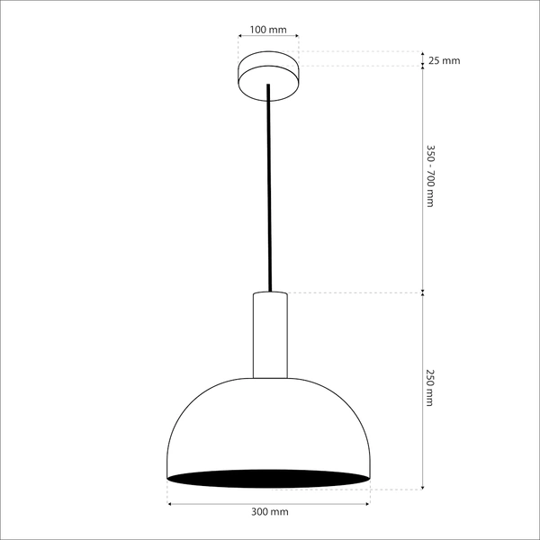 Lampa wisząca VISBY KRAEMOWA 1xE27