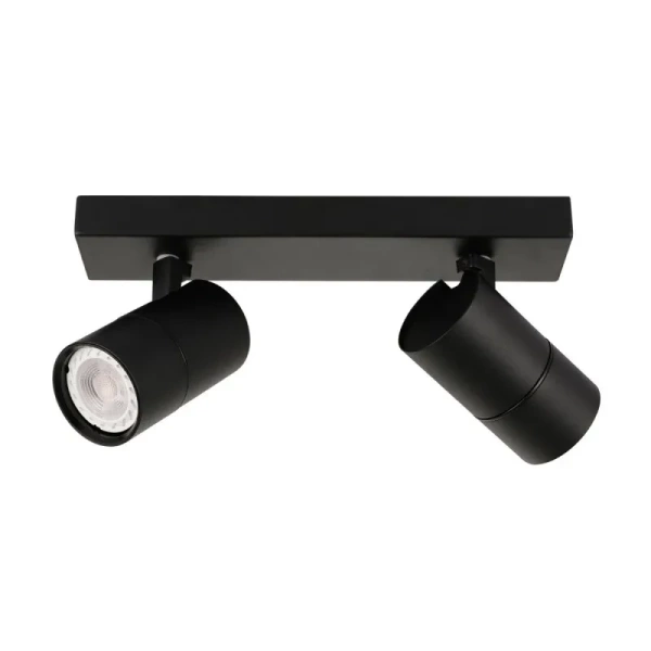 Lampa sufitowa reflektor Laconi dł. 28,5cm 2xGU10 | czarny