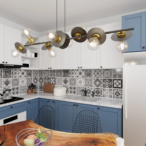 Lampa wisząca Emibig TOKEN 8 BL GOLD 1427/8