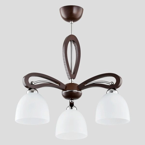 Lampa sufitowa żyrandol nowoczesny GRACJA VIGO wenge/biały śr. 46cm