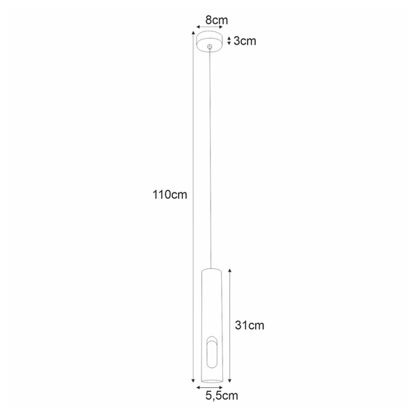Lampa wisząca K-4865 z serii ENOLA