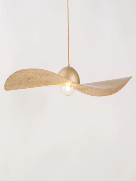 Designerska lampa wisząca KAPELLO L E27 60W śr. 76cm | złoty