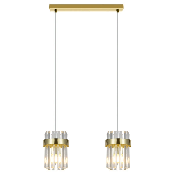 Lampa wisząca Vetro złota 2xE14