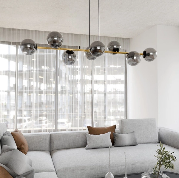 Lampa wisząca Emibig GRAVITY 8 BL GRAFIT 1237/8