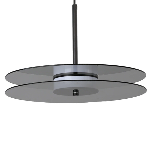 Wisząca lampa duża Casy dymna LED CCT