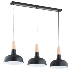 Lampa wisząca ALFA GOXA CZARNA 3xE27 85cm | 62387
