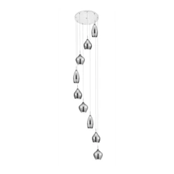 Azzardo AMBER MILANO 9 CHROME 3673