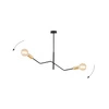 Lampa sufitowa Emibig BOLT 2 Czarny GOLD 1125/2