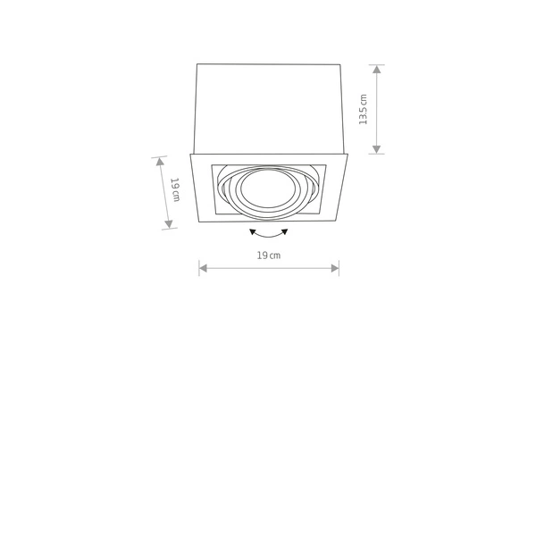 Lampa sufitowa BOX WHITE ES111 9497
