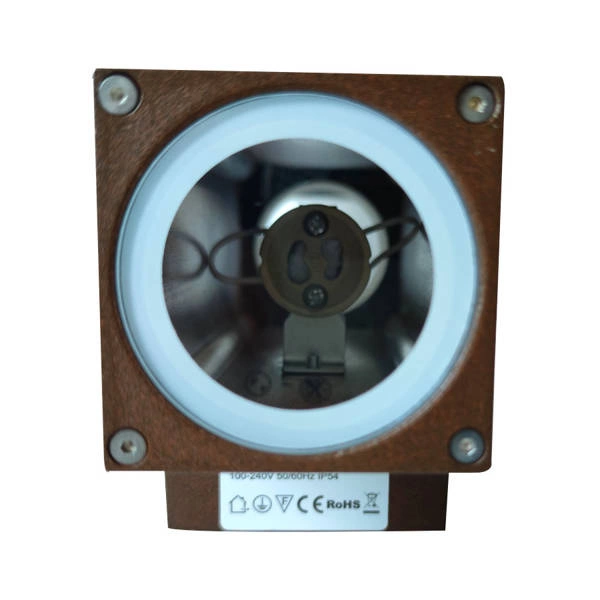 Zewnętrzny kinkiet hermetyczny DIOS 2 2x GU10 IP54 IK06 | brązowy